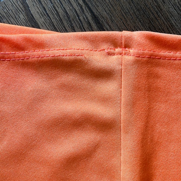 Orange camouflage bikini skirt thong set stripper stretchy army military dancer - Picture 6 of 6